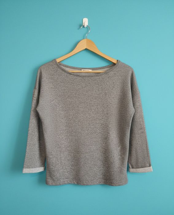 Szara Bluza H&M BASIC | Styl & Wygoda