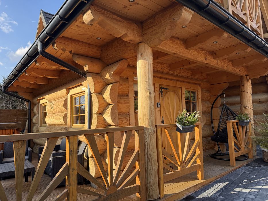 Domek z jacuzzi i widokiem na Tatry blisko Zakopanego cisza i relaks