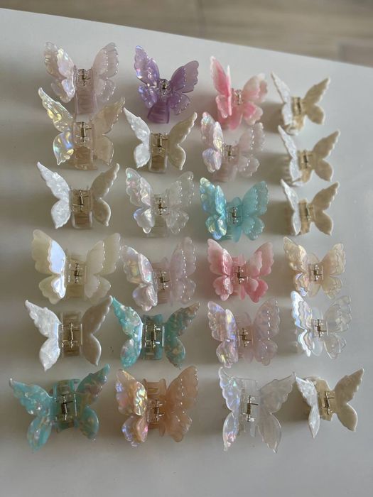 Крабики зажим зажими крабіки заколка balmain zara метелик подвійни зар