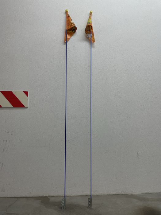 Bandeira sinalização para bicicleta Bob o construtor