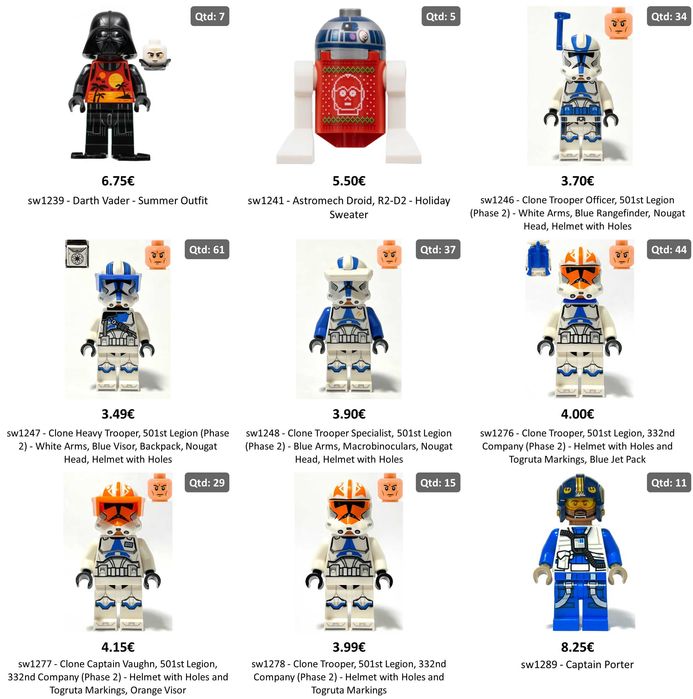 Minifiguras Lego Star Wars