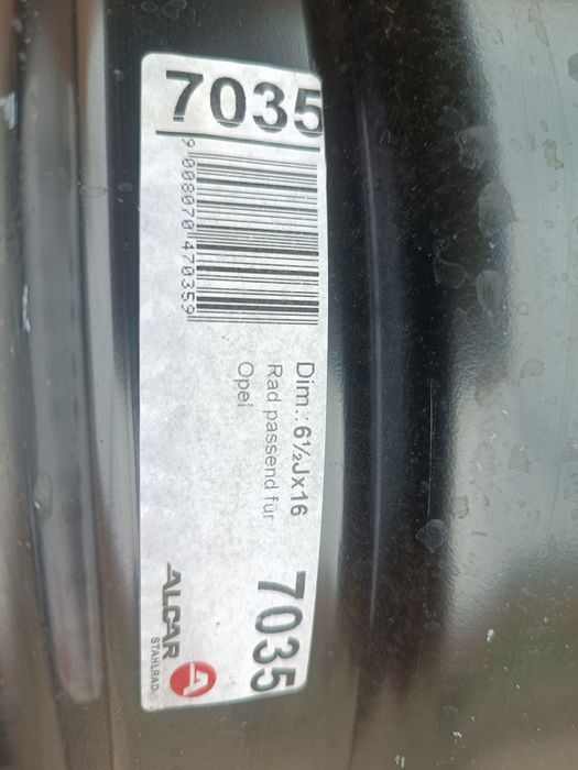 Металевий диск 5 105 R16 OPEL