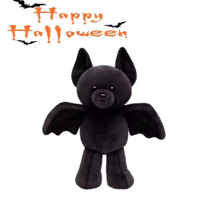 Летучая мышь Кажан медведь batbear стоячий в одежде 35 см Хэллоуин  possable bat  halloween