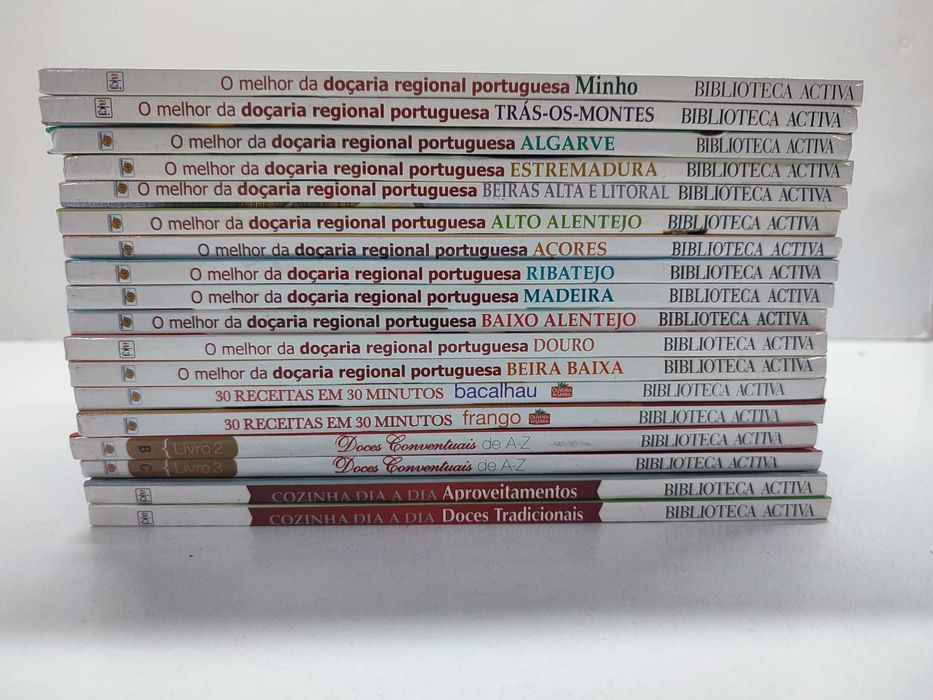 Coleção de 17 Livros de Receitas da Biblioteca Activa