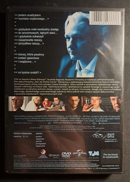 Ściśle tajne: Historia Wikileaks | DVD