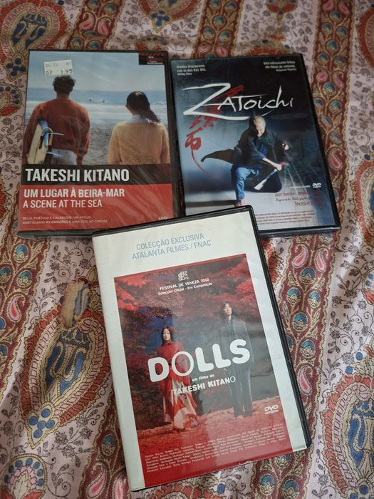 3 dvds originais filmes de Takeshi Kitano por 8 euros