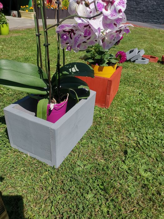 Doniczka Donica drewniana