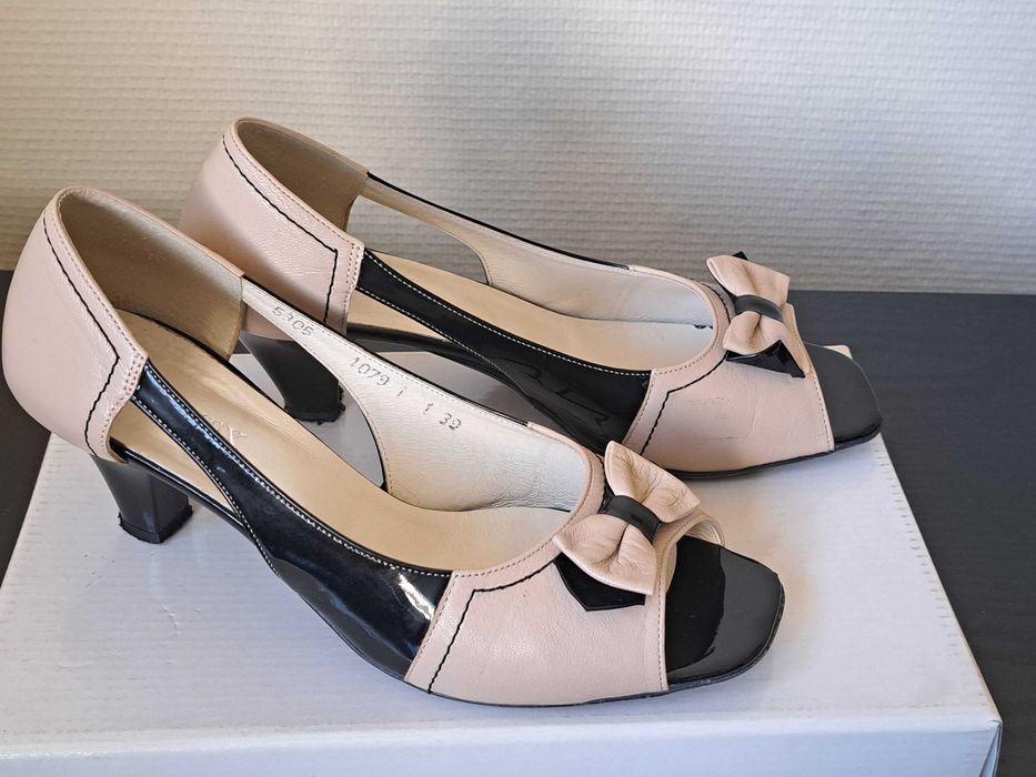 Buty damskie skórzane r.39