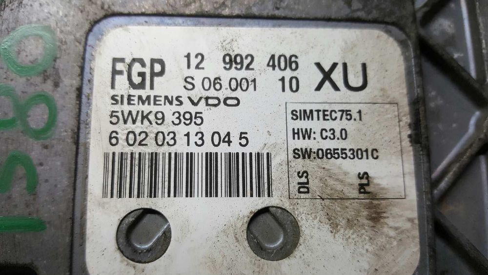 CENTRALINA DO MOTOR UCE OPEL ASTRA TWIN TOP ENJOY