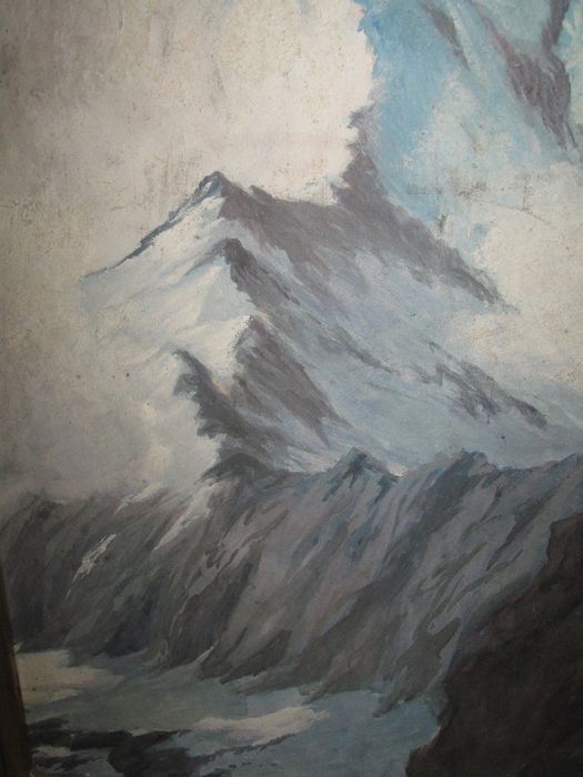 Pejzaż Górski Obraz olejny Stary, 1sza poł. 20w Polska , modernizm