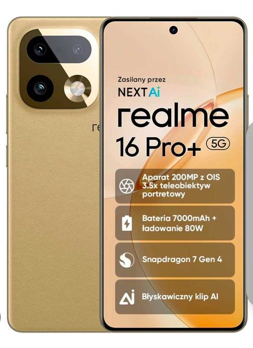 Realme 16 Pro Plus złoty