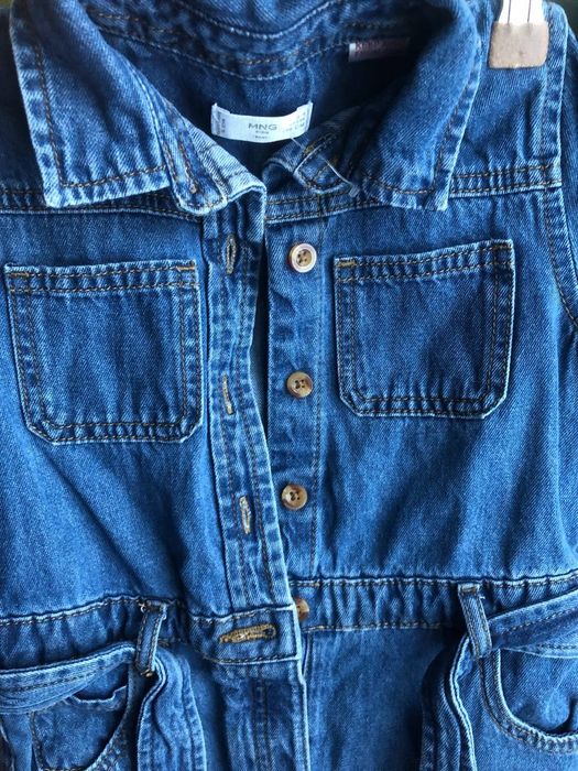 Джинсовий комбінезон на дівчинку 3-4роки 104см Mango