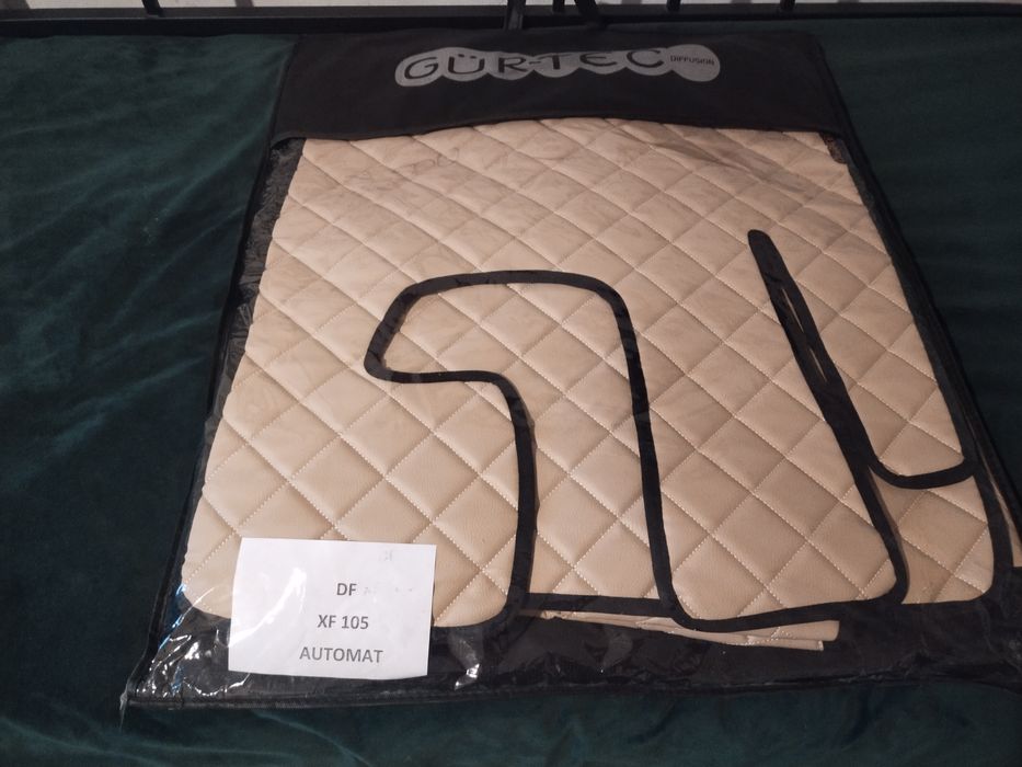 Килими на Daf xf 105 екошкіра бежеві нові