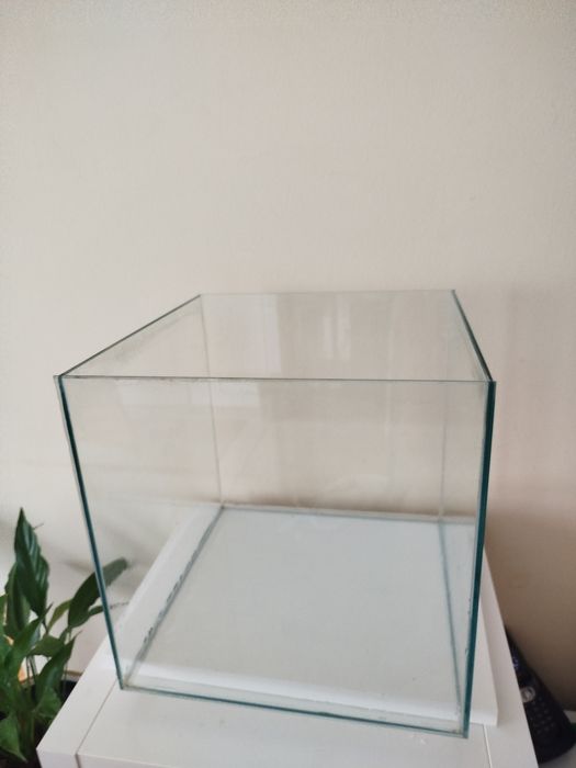 Aquário Cubo com acessórios e areão