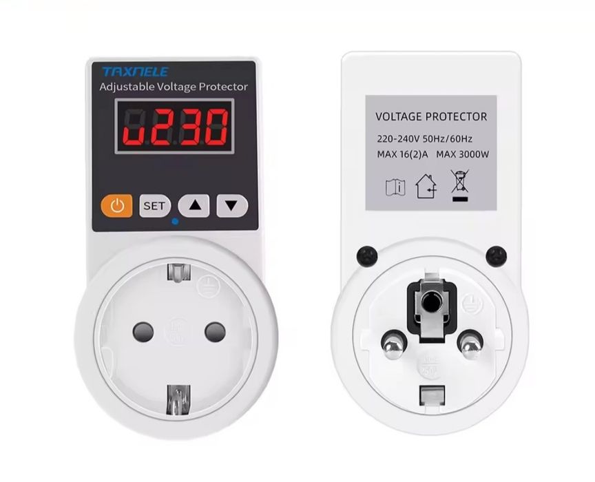 Защитное реле от перепадов напряжения, умная розетка,электро техники