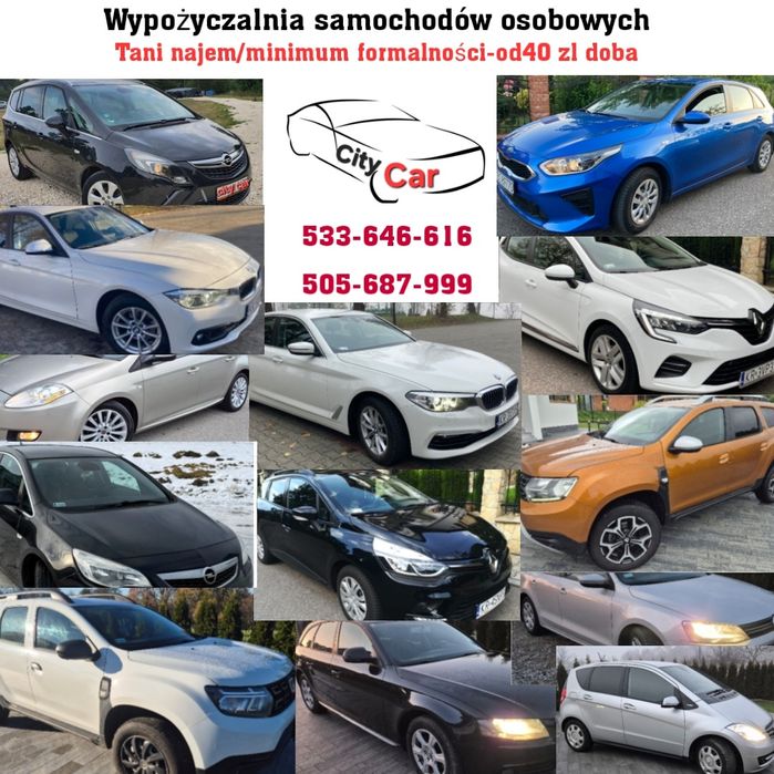 Wypożyczalnia, wynajem samochodów 5,7,9 osobowych.