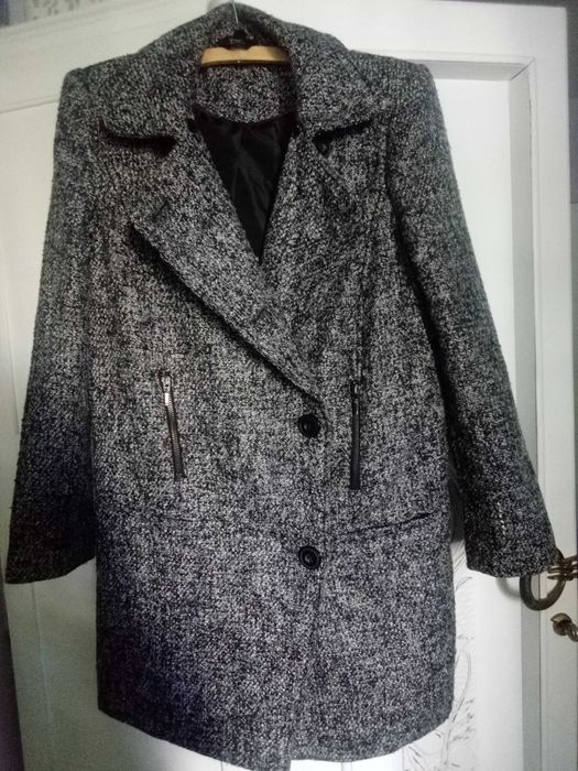 Płaszcz damski wiosna jesień zima kurtka przejściowy klasyczny 38 M