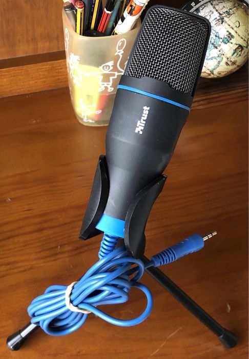 Microfone condensador Trust - minijack 3,5"