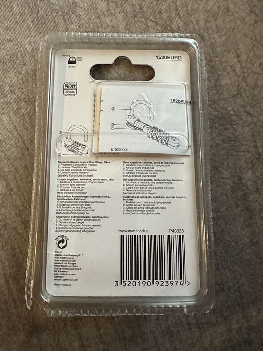 Cadeado 64mm Masterlook 1520D NOVO