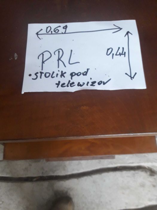 Dwa stoliki pod telewizor z okresu PRL