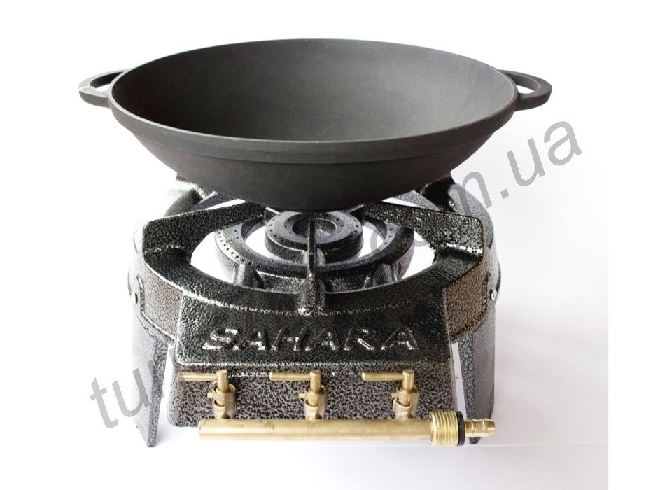 Чугунная газовая ОПТ плита "Sarra" 9,2 кВт на 3 контура горения Подроб