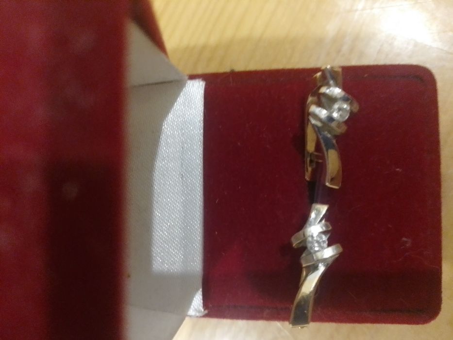 Бриллианты золото серьги