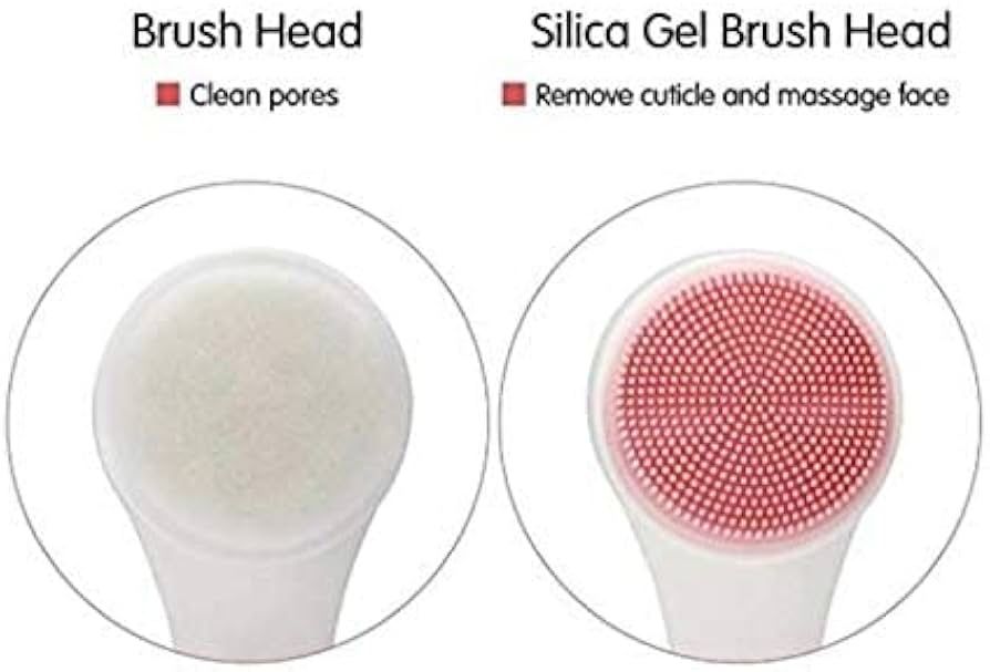 escova de limpeza facial manual de dupla face