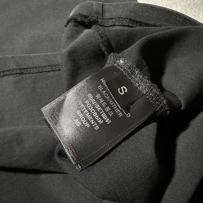Футболка Vetements Black Bone 'V' Regular S M L