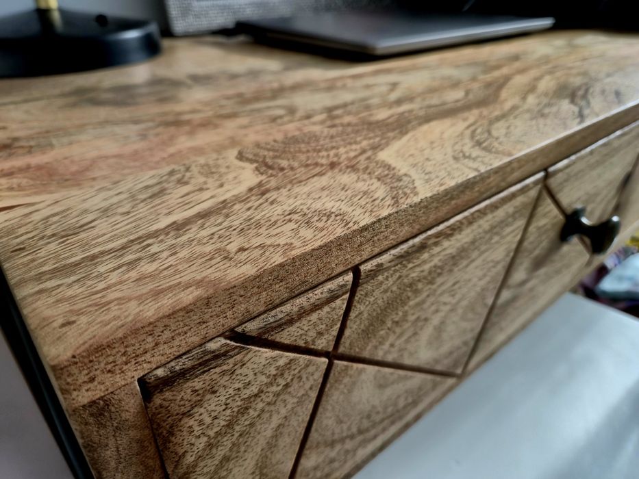 Biurko drewniane - z drewna mango