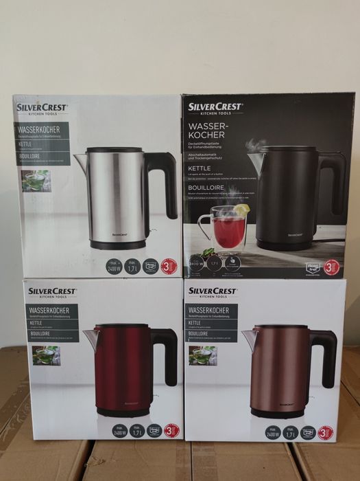 Електрочайник сталевий SilverCrest® SWKT 2400 A1 2400 Вт