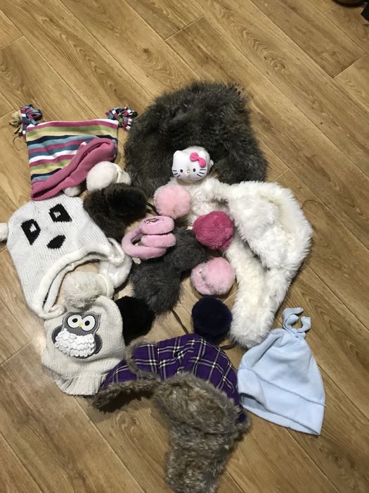 шапки детские новые зимние