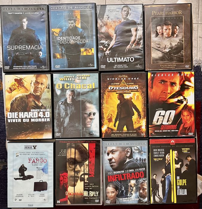 Filmes DVD desde 5€ Originais com selo IGAC
