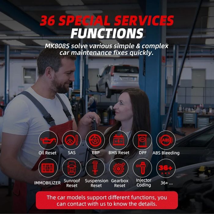 Máquina diagnóstico auto Autel Maxicom MK808S  versão S 2025