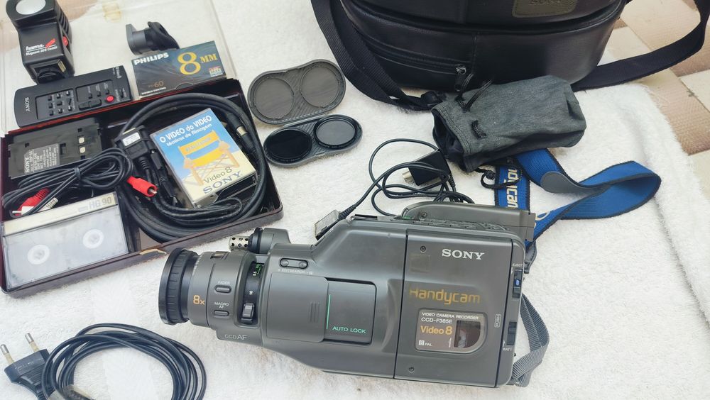 Câmara Vídeo 8 Antiga para colecionador, não sei sei funci