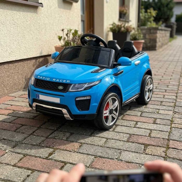 BAWIBUS.PL Autko samochód na akumulator LAND ROVER dla dzieci SUV auto jeep dżip pojazd RC niebieskie