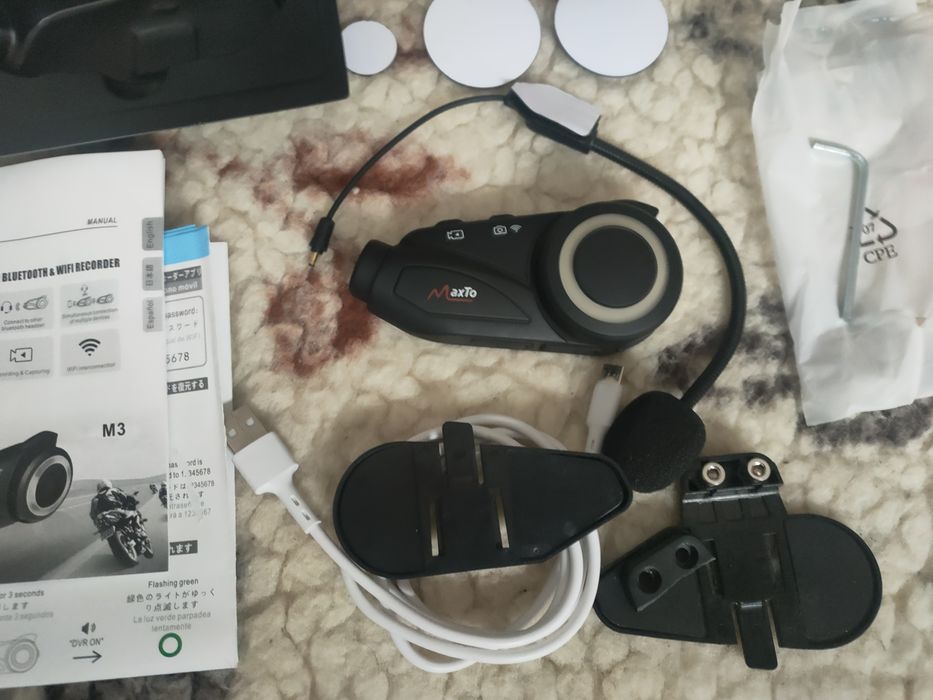 interkom bluetooth kamera maxto m3