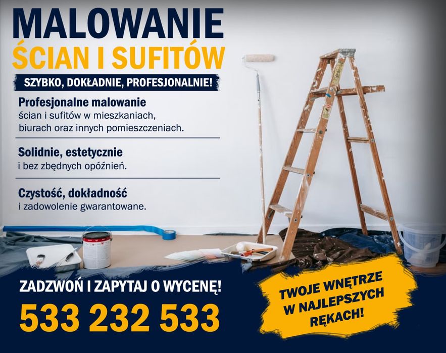 Malowanie ścian i sufitów