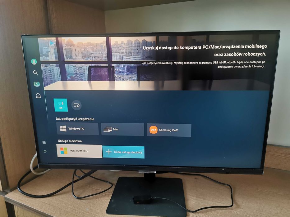 Samsung smart monitor m5 full hd 27 cali + dekoder tv !!!