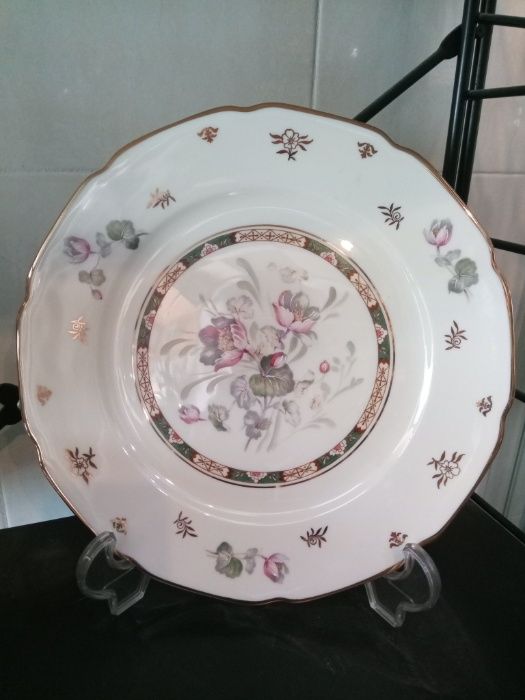 Large antique dessert plate over 50 years old from Vista Alegre