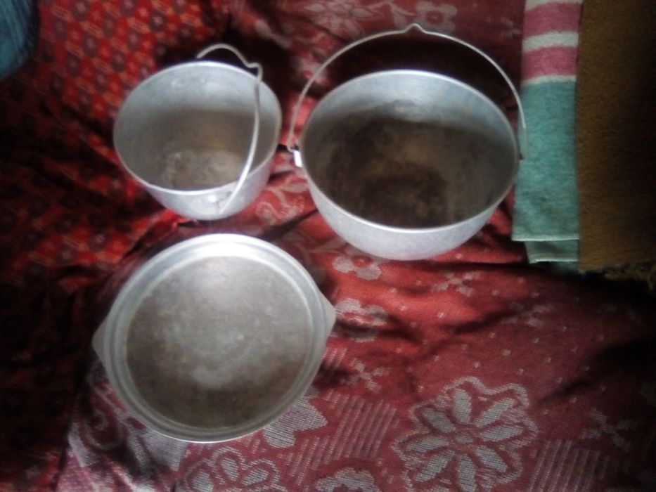 Котелок и поднос алюминиевые
