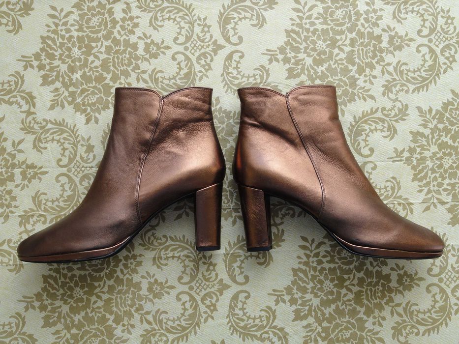 Трендовые кожаные ботинки «Lineazeta» (р.39/40 натуральная кожа)