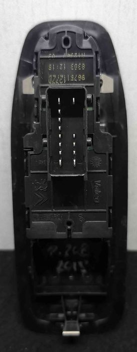 Comando / Botão / Interruptor Vidros Frente Esquerdo 96751127ZD - PEUGEOT 208 I