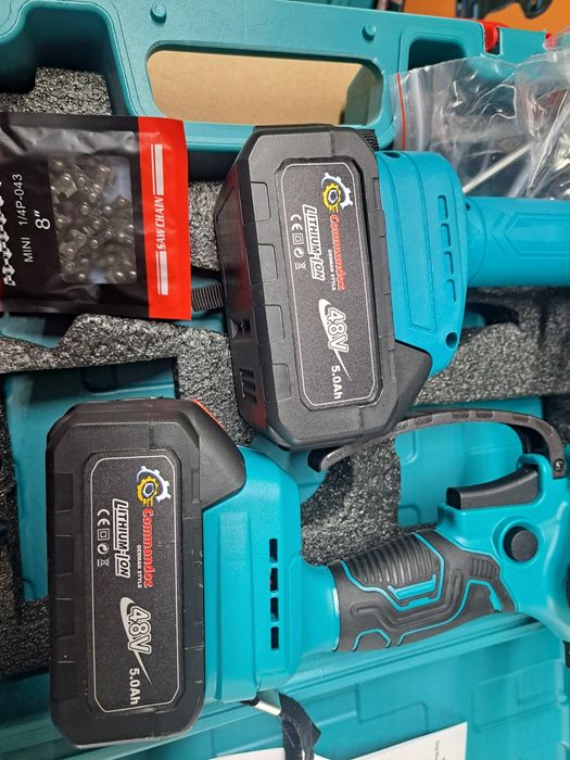 Piła łańcuchowa  plus sekator akumulatorowy  2x aku 5ah 48v przecena