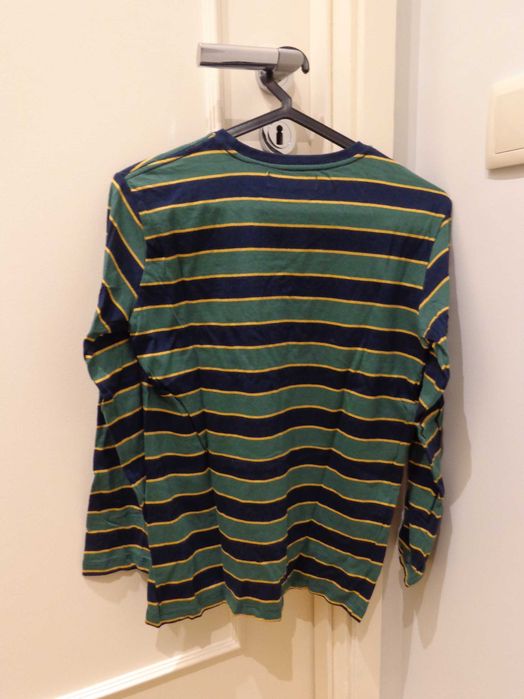 T-shirt manga comprida riscas