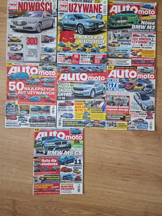 Czasopismo Auto Moto i katalogi zestaw 7 numerów w idealnym stanie