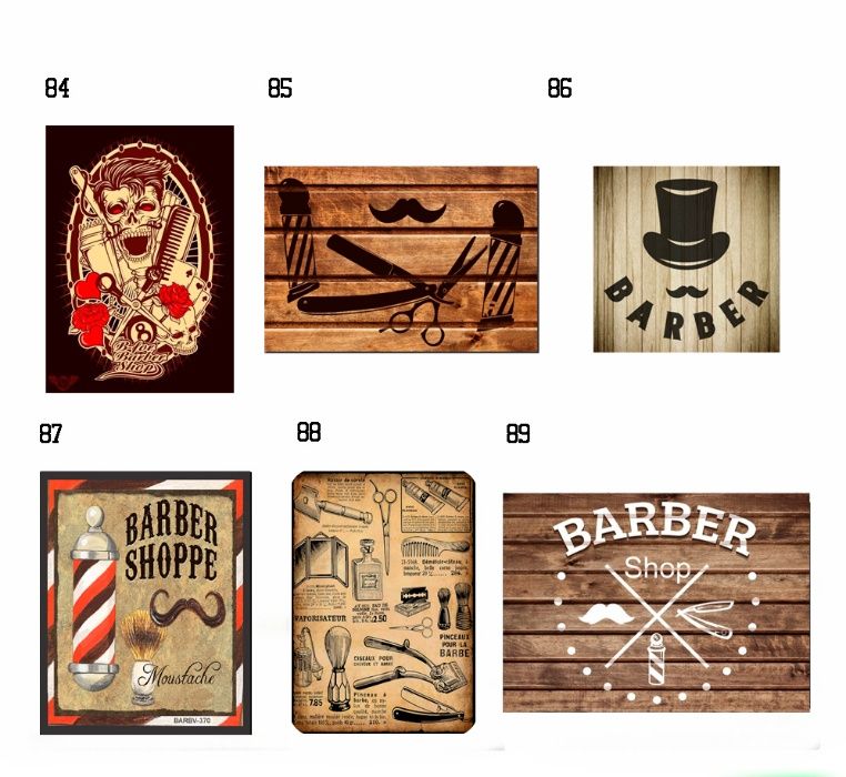 Quadros em PVC Barbearia