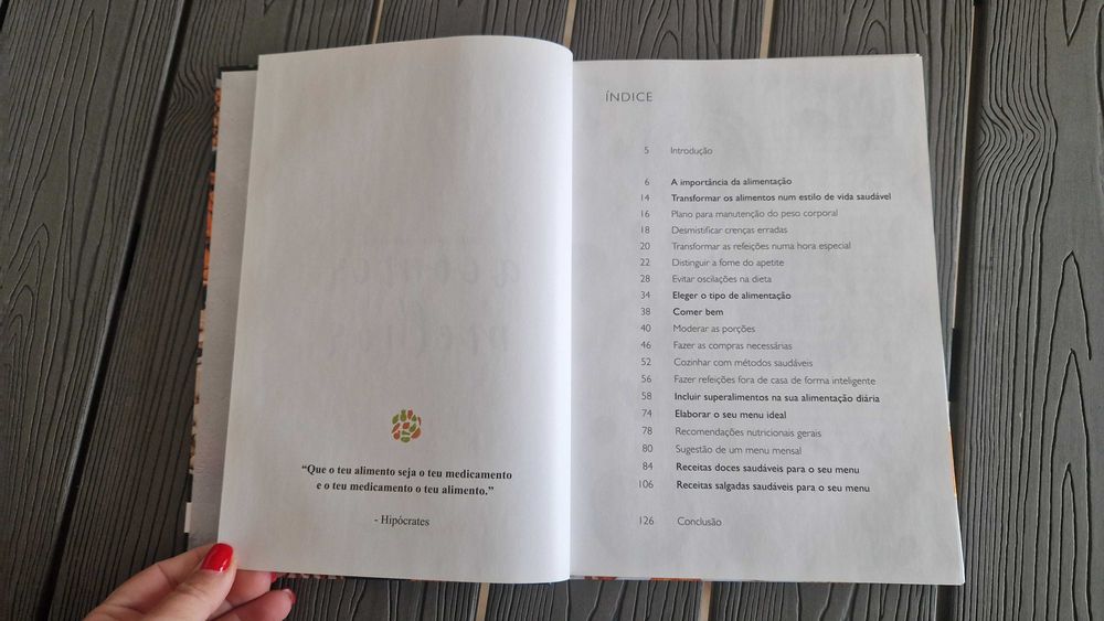 Livro "Guia Para Aprender a Comer Melhor"