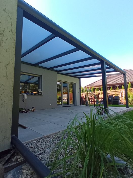 Aluminiowe zadaszenia tarasów | Wiaty | Altany. Montaż