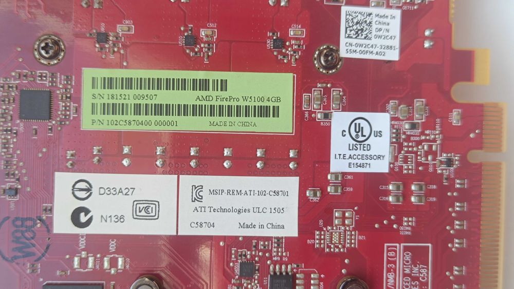 Karta graficzna AMD FirePro W5100 4 GB do Komputer PC Display Port