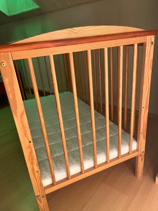 Lozeczko dzieciece 60x120 drewniane